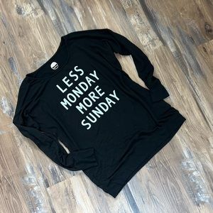 Oversized black pullover